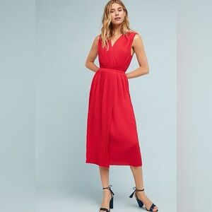 Anthropologie Tracy Reese Pleated Midi Dress